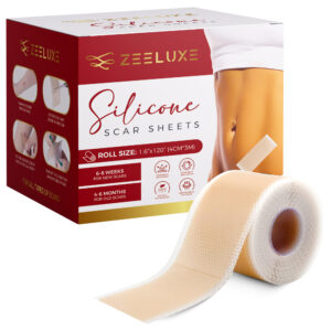 ZEELUXE Silicone Scar Sheets – Medical-Grade Scar Treatment Tape